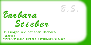 barbara stieber business card